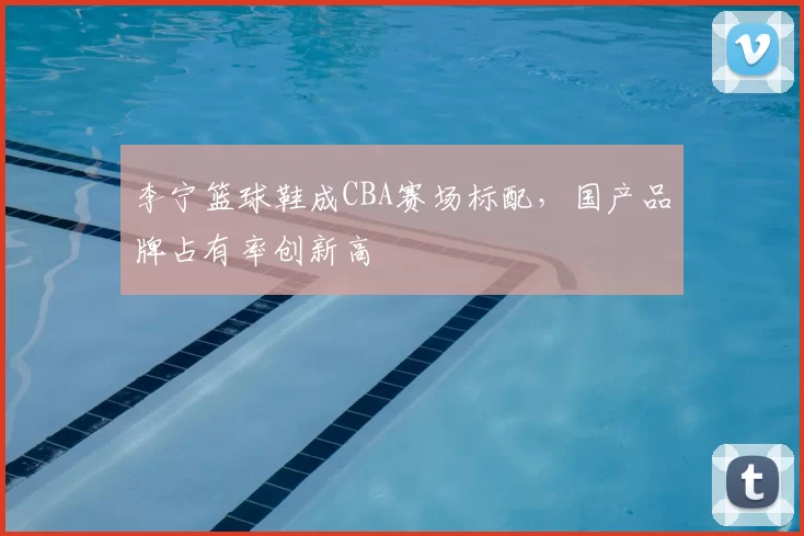 李宁篮球鞋成CBA赛场标配，国产品牌占有率创新高